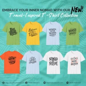 Embrace Your Inner Nomad with Our New Travel-Inspired T-Shirt Collection